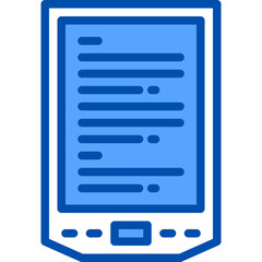 Kindle blue line icon