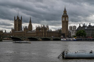 Beautiful shot of the London cityscape on a cloudy day