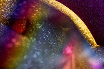 Space concept, abstract background. Special defocus, glitter and flicker.