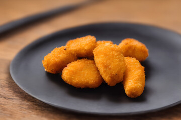 picture of chicken nuggets, made of processed meat, a tasty fast food, savory