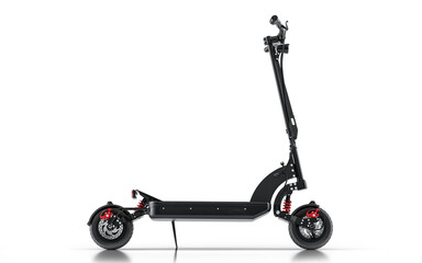 Professional electric scooter with suspension system - isolated on a transparent background - PNG format © guteksk7