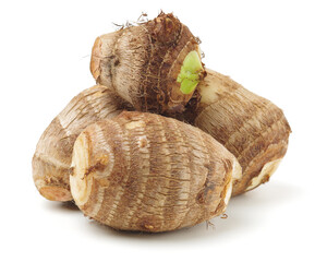 Taro on a white background 