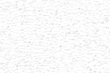 Mathematics, chemistry, physics. hand-drawn. scientific, educational expressions and equations.