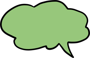 doodle freehand sketch drawing of word balloon.