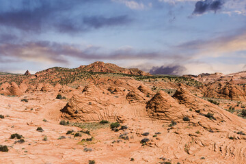 Sunset over Coyote Buttes in Utah