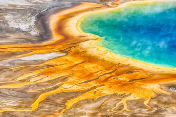 Stof per meter Grand Prismatic Spring in Yellowstone national park © Fyle
