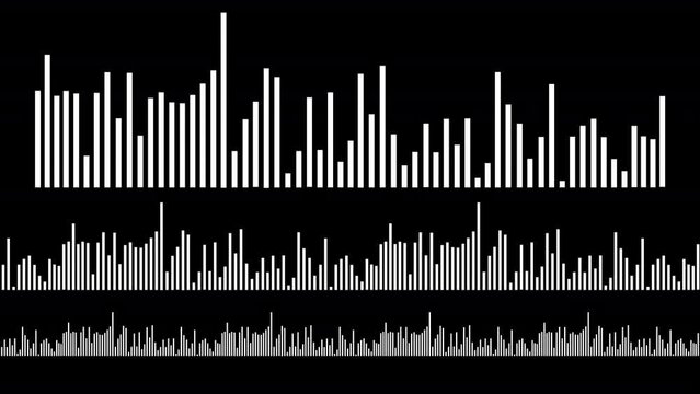 Dynamic equalizer visual effect, Abstract sound waves, Digital simple equalizer (sound wave), on isolated background.