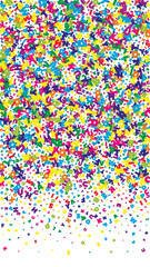 Falling letters of English language. Vivid flying words of Latin alphabet. Foreign languages study concept. Unique back to school banner on white background.