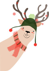 deer watercolor illustration