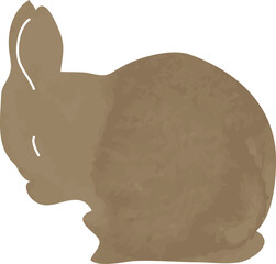 rabbit watercolor illustration