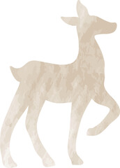 deer watercolor illustration