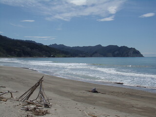 Fototapeta na wymiar Scenic beach view in New Zealand