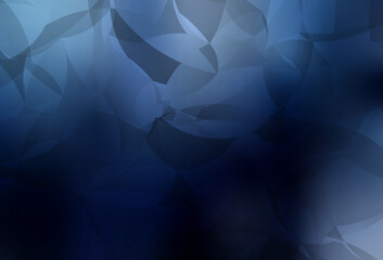 Obraz premium Dark BLUE vector low poly layout.