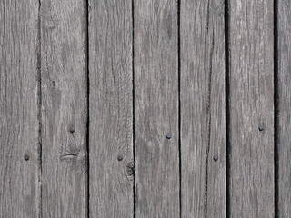 Naklejka premium Wooden deck of an old bridge. Klaipeda, Lithuania.