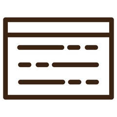 description information outline icon