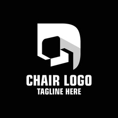 Letter D Sofa Logo Design Template Inspiration, Vector Illustration.