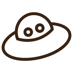 spacecraft space outline icon