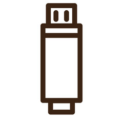 storage data plug outline icon