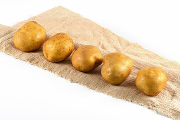 potatoes in a basket 