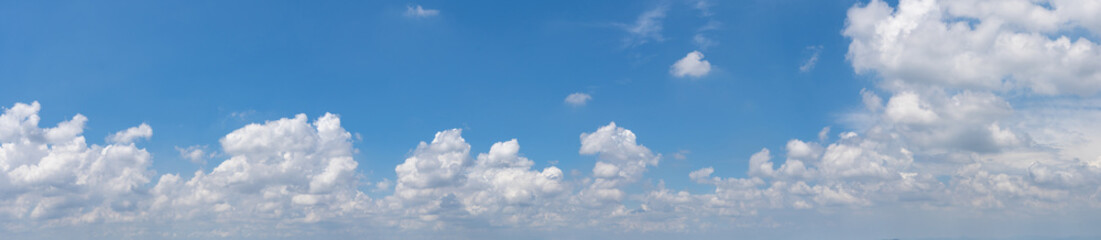 Naklejka na ściany i meble sky panorama.Panoramic shot of a beautiful cloudy sky.
