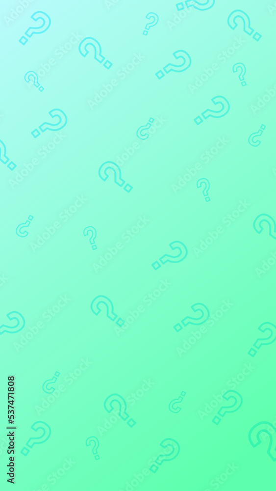Poster question marks vertical banner concept in gradient colors. answer the question banner template.