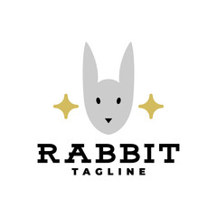 illustration of a rabbit head. good for any business related to animal or pet