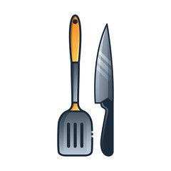 Spatula and Knife