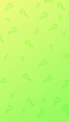 Question marks vertical banner concept in gradient colors. Answer  the question banner template.