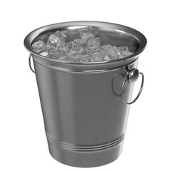 3d rendering illustration of an ice bucket