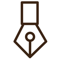 write pen tool outline icon