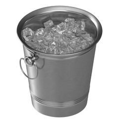 3d rendering illustration of an ice bucket © Francesco Milanese