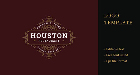 Luxury Ornament Royal Logo Template Design