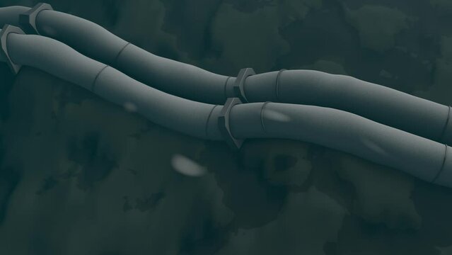 Undersea continental pipelines, gas utility, undersea cable.