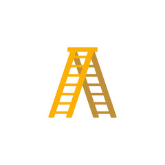 Ladder icon in color, isolated on white background 