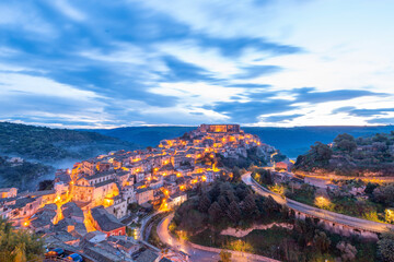 Sunrise over Ragusa Ibla, Sicily
