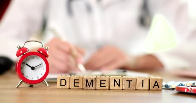 Dementia problem in elderly patients 4k movie slow motion 