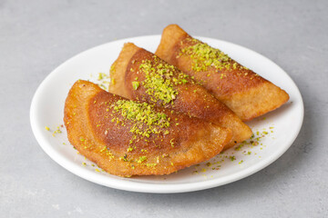 Traditional Turkish Dessert Tas Kadayif