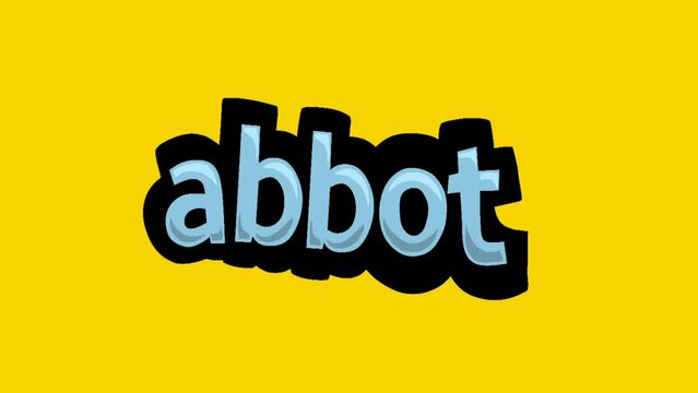 Yellow screen animation video written ABBOT