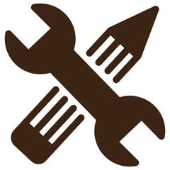 wrench pencil pen web design