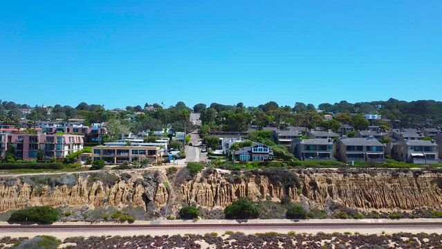 Arial Shot Of Delmar Coastline