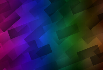 Obraz premium Dark Multicolor vector background in polygonal style.