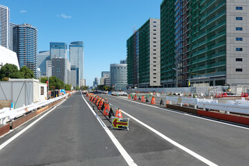 再開発が進む晴海五丁目西地区（選手村跡地の整備）