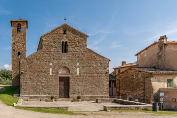 Fototapeta na wymiar Parish church of San Romolo a Gaville, Figline and Incisa Valdarno, Florence, Italy