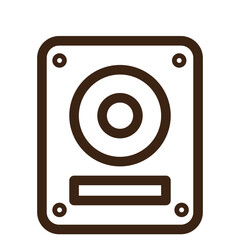 volume multimedia player outline icon