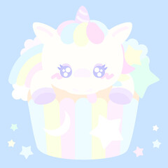 Obraz na płótnie Canvas ★Fancy unicorn cupcakes★