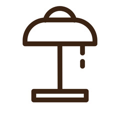 light furniture lamp bulb night lamp outline icon