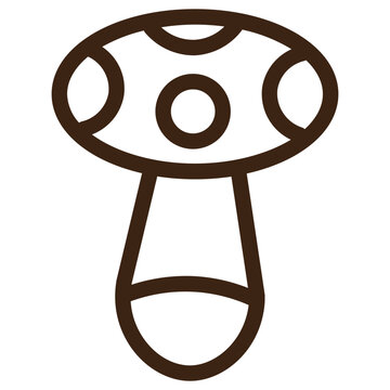 jamur moshroom out rain the weather outline icon