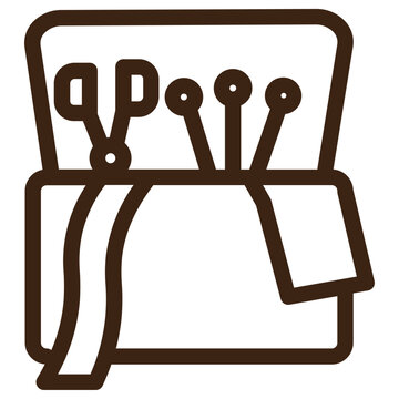 recommend clip art: box scissors storage tools outline icon