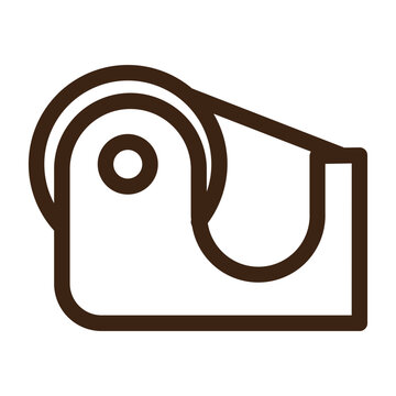 recommend clip art: stationery tape tool outline icon