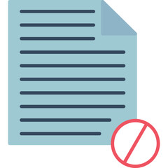 Obraz premium Blocked Icon